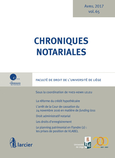 Chroniques notariales - Volume 65