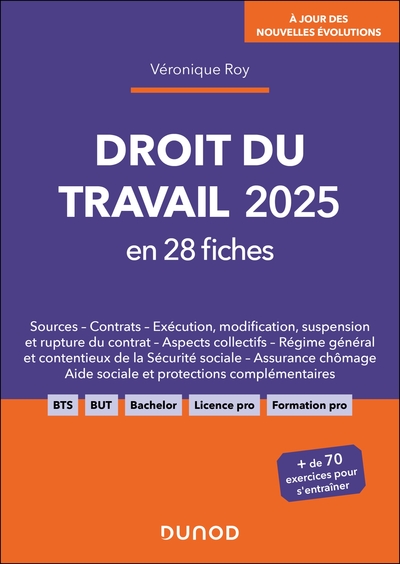 Droit du travail 2025 en 28 fiches