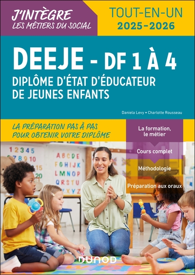 DEEJE 2025/2026 - DF 1 à 4 - Tout-en-un - Diplôme d'Etat d'éducateur de jeunes enfants