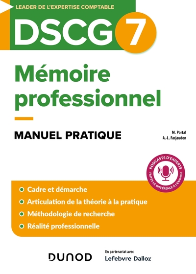 DSCG 7 - Mémoire professionnel - Manuel pratique
