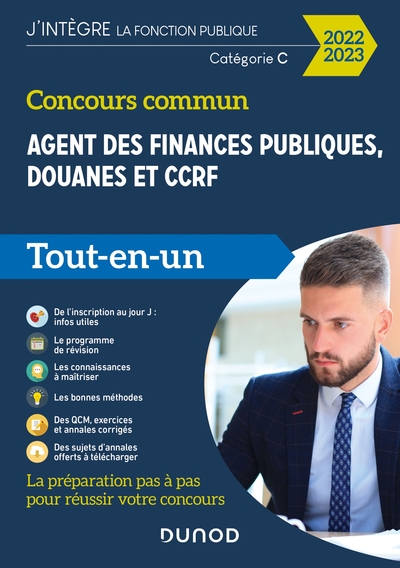 Concours commun Agent des finances publiques, douanes et CCRF - 2022-2023 - Catégorie C - Tout-en-un