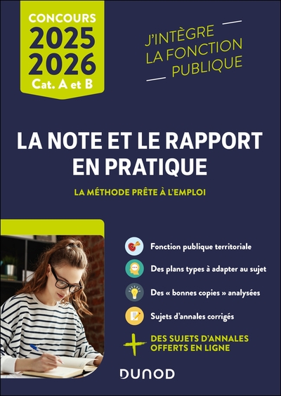 La note et le rapport en pratique - 2025-2026 - La méthode prête à l'emploi