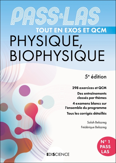 3 - UE3 - PASS & LAS Tout en QCM - Physique, Biophysique - 5e éd. - PASS et L.AS