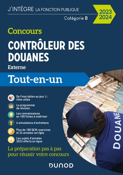 Concours Contrôleur des douanes - 2023/2024 - Tout-en-un