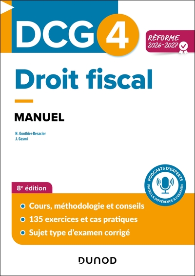 DCG 4 - Droit fiscal - Manuel - Réforme 2026-2027
