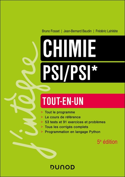 Chimie Tout-en-un PSI/PSI* - 5e éd.
