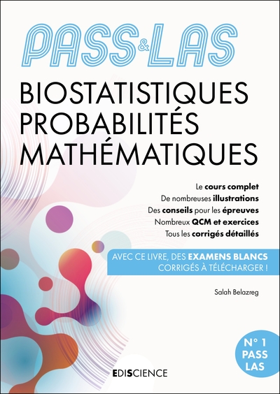 PASS & LAS Biostatistiques Probabilités Mathématiques - 6e éd. - Manuel, cours + QCM corrigés
