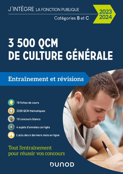 3500 QCM d'actualité et de culture générale - 2023-2024 - Catégories B et C