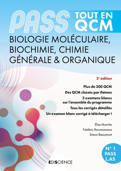 PASS Tout en QCM Biologie moléculaire, Biochimie, Chimie générale & organique - 4e éd. - PASS et L.AS
