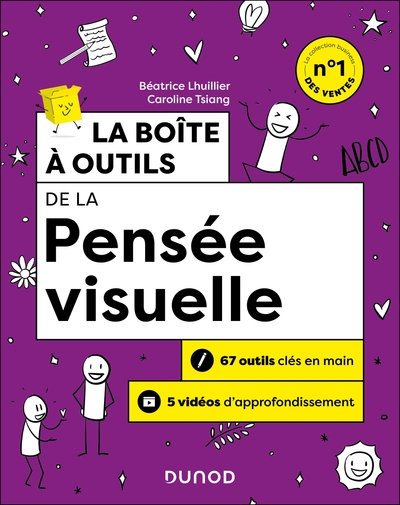 Boîte à outils Efficacité / Bien-être au travail - La boîte à outils de la pensée visuelle - 2e éd. - 63 outils clés en main + 5 vidéos d'approfondissement