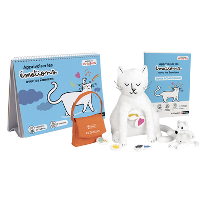 Zamizen - Apprivoiser les émotions avec les Zamizen - PS-MS-GS - Peluche + Chevalet + Guide - PCF