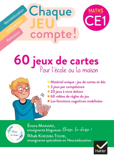 Chaque jeu compte - Maths CE1 - Ed. 2024 - 60 jeux de cartes