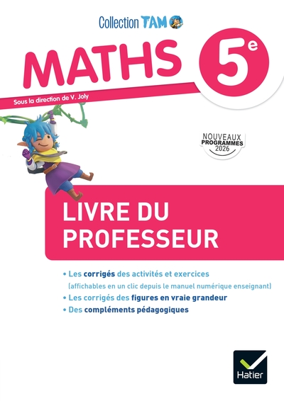 TAM Maths 5e - Ed. 2026 - Livre du professeur