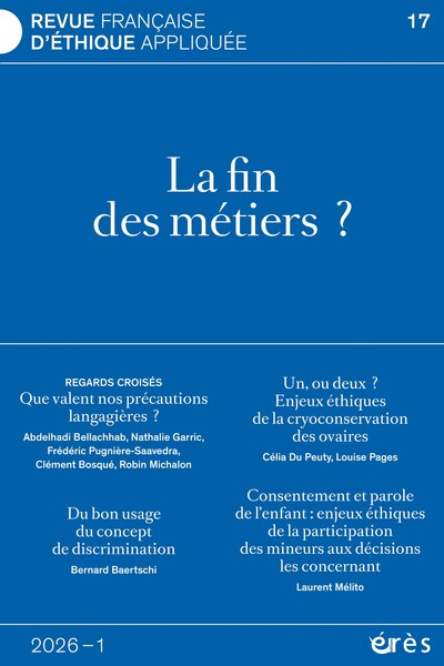 RFEA 17 - La fin des métiers ?