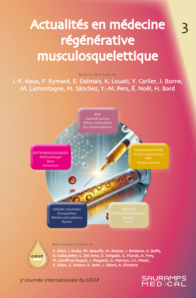 Actualités en médecine régénérative musculosquelettique 3