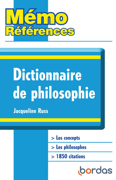 Mémo Références - Dictionnaire de Philosophie