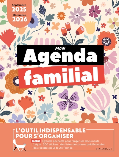 Mon agenda familial - Septembre 2025 - Décembre 2026