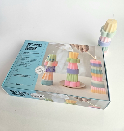 Kit mes jolies bougies - Réalisez des bougies originales et colorées