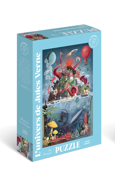 Puzzle 1000 pièces - L'univers de Jules Verne