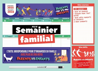 Mon Semainier familial - Septembre 2025 - Décembre 2026