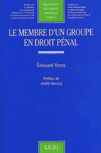 le membre d'un groupe en droit pénal