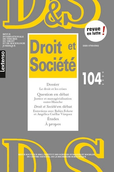DROIT ET SOCIETE N 104-2020