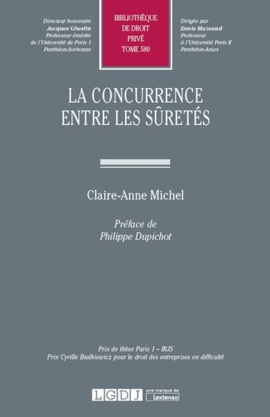 LA CONCURRENCE ENTRE LES SURETES