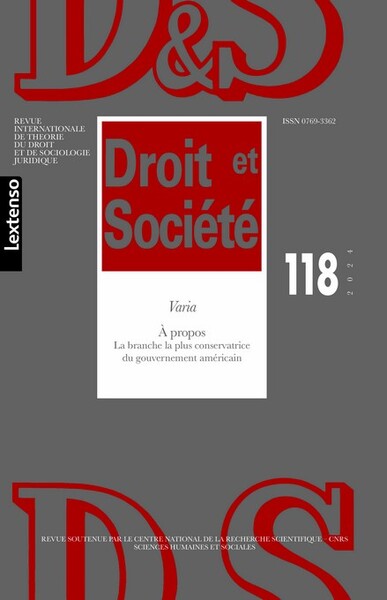 Droit & Société N°118-2024