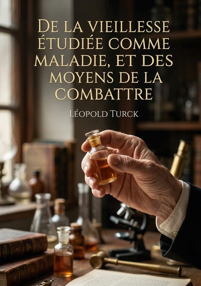 De la vieillesse étudiée comme maladie, et des moyens de la combattre - Une exploration des causes et des traitements de la vieillesse selon Léopold Turck, offrant des perspectives historiques sur la longévité et la santé.