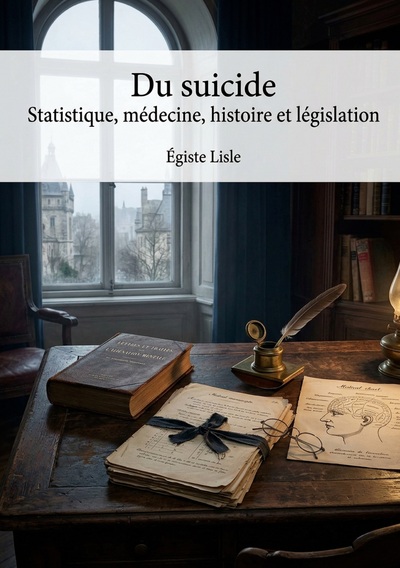 Du suicideStatistique, médecine, histoire et législation - Une analyse statistique, médicale, historique et légale du suicide par Égiste Lisle, offrant une perspective du XIXe siècle sur ce phénomène complexe.