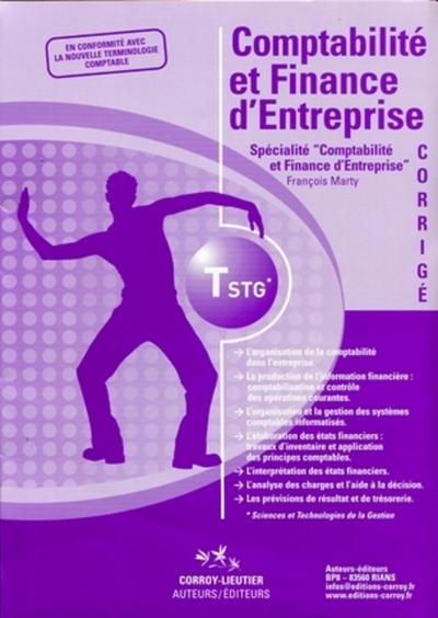 Comptabilité et finance d'entreprise - Pochette corrigé - Spécialité "Comptabilité et finance d'entreprise"