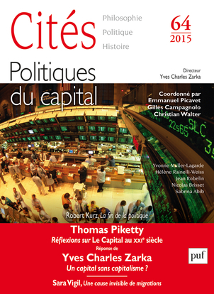 Cités 2015, n° 64 - Politiques du capital