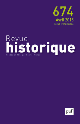 Revue historique 2015, n° 674