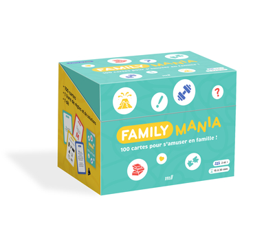 FamilyMania - 100 cartes pour s’amuser en famille ! - Jeu d’ambiance - 2 à 6 joueurs à partir de 8 ans