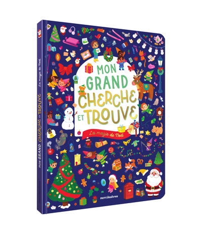 Mon grand cherche et trouve - La magie de Noël - Un livre grand format avec plus de 350 éléments à retrouver !