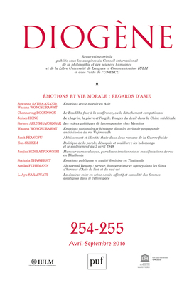 Diogène 2016, n° 254-255 - Emotions et vie morale: regards d'Asie