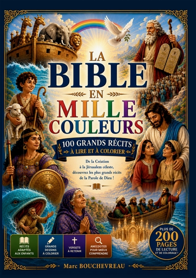 La Bible en mille couleurs - 100 grands récits à lire et à colorier