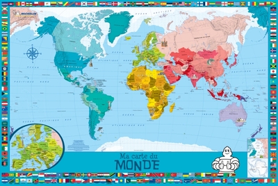 Cartes Murales - Carte routière et touristique Ma carte du Monde