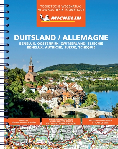 Atlas Europe - Atlas Allemagne/Duitsland -  Benelux, Autriche, Suisse, Tchéquie (A4-Spirale)