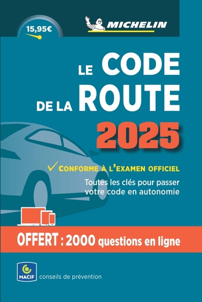 Guides Plein air - Guides Pratiques Code de la route Michelin 2025