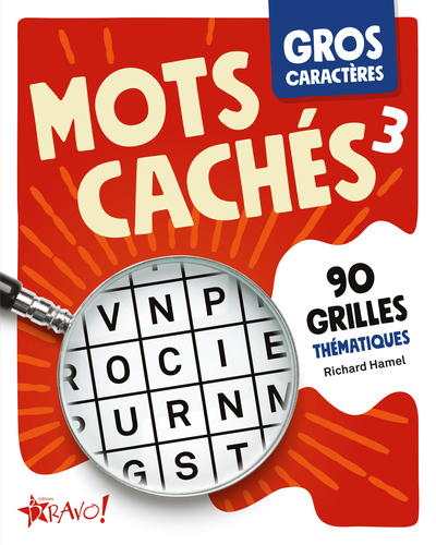 Gros caractères - Mots cachés 3 - 90 grilles thématiques