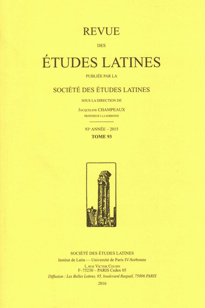 Revue des études latines