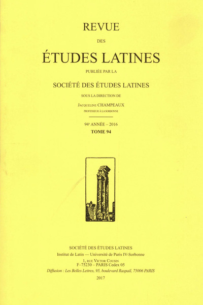 Revue des études latines