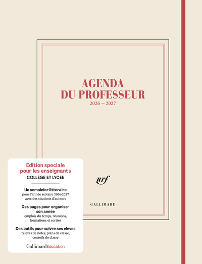 Agenda du professeur 2026 - 2027 - Édition spéciale enseignants Collège et Lycée