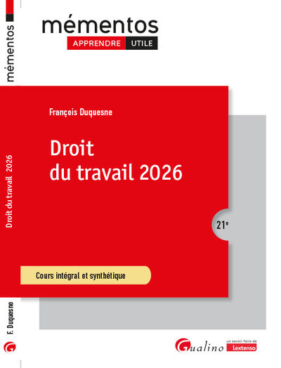 Droit du travail 2026 - Cours intégral et synthétique