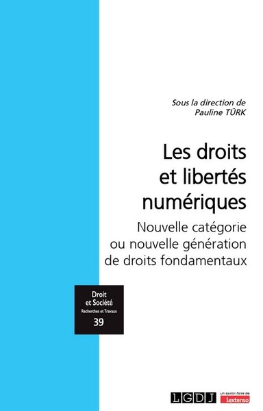 Les droits et libertés numériques - Nouvelle catégorie ou nouvelle génération de droits fondamentaux