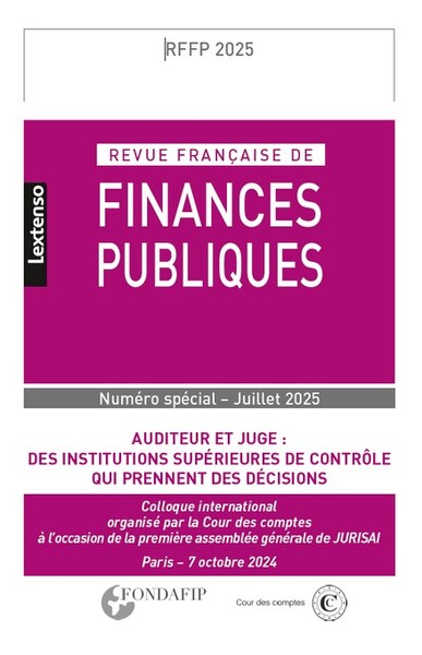Revue française de Finances Publiques HS n° 1-2025