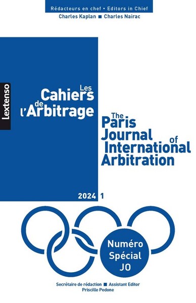 Les Cahiers de l'Arbitrage N°1-2024 - Numéro Spécial JO