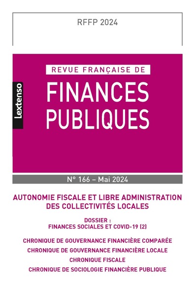 Revue française des Finances Publiques n°166 - 2024