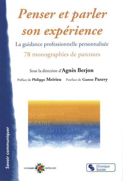 PENSER ET PARLER SON EXPERIENCE